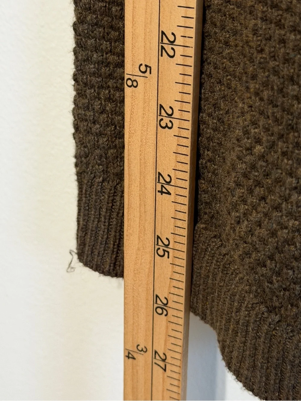 Free People Beach Turtleneck Knit Sweater Size Small Oversized Brown Fall